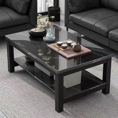 茶几台客厅家用办公室钢化玻璃茶桌简约现代意式小户型长方形桌子