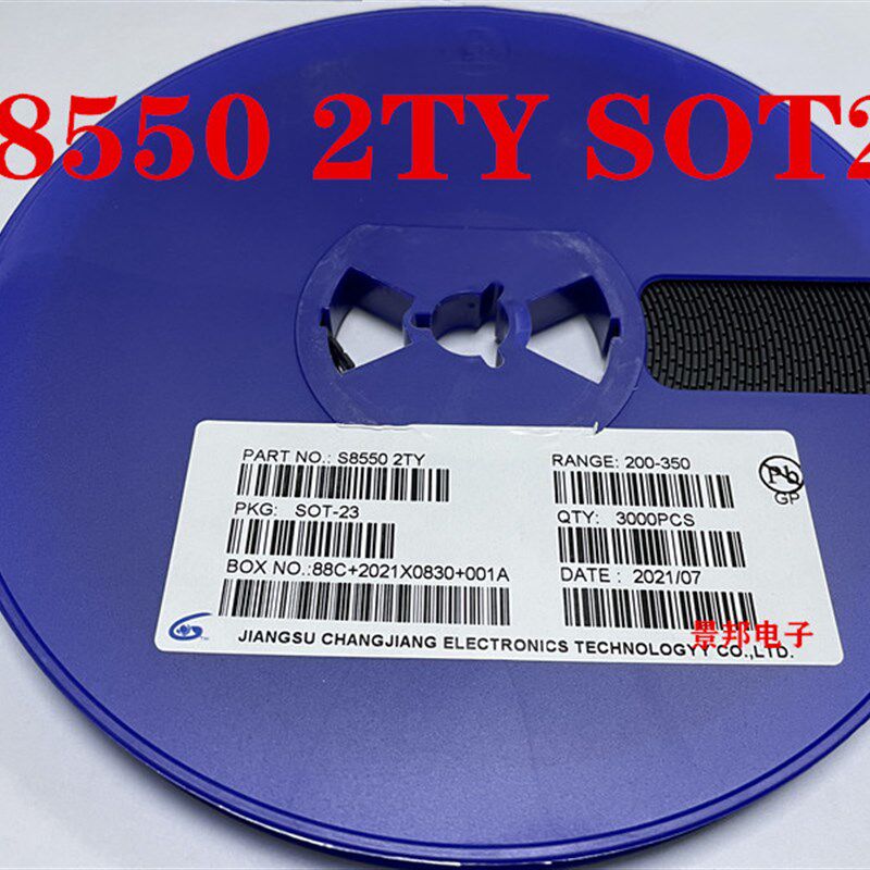 贴片三极管SS8050 J3Y NPN SOT-23封装SS8550 2TY Y1 Y2 3K/整盘