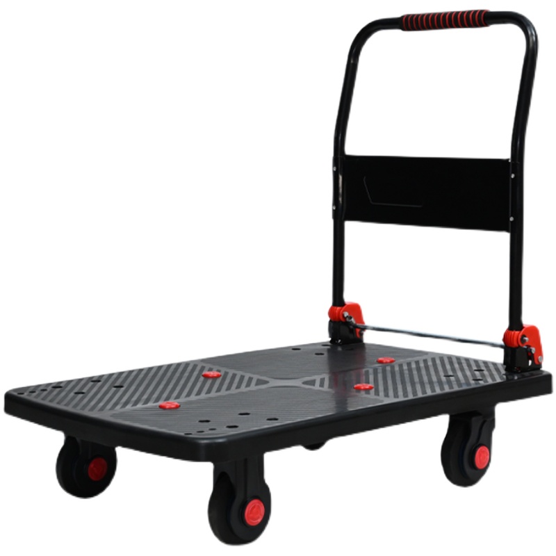 静音平板车拖车折叠手推车拉取快递货车搬运车货车小推车便携拉车