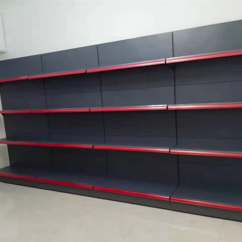 上扬式挂背板洞洞板5层超市货架 单面面挂板超市货架