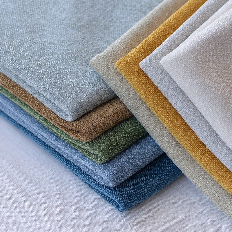 高档沙发布料厂家纯色加厚绒布抱枕坐垫套面料雪尼尔布料