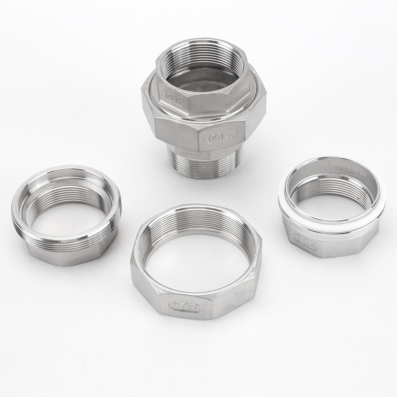 30不锈钢内外丝活接头直接2寸寸3寸寸丝扣螺纹水管配件加厚