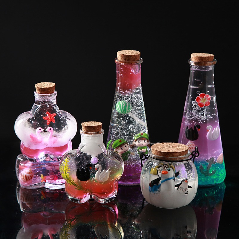 海洋瓶diy材料水晶宝宝瓶子玻璃星空许愿瓶精致漂流瓶空瓶心愿瓶