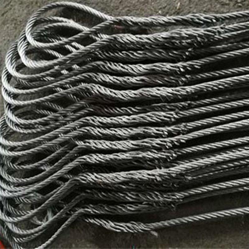 钢丝绳吊索具起重工具14mm16mm18mm20mm纯手工压插编头双扣钢丝绳