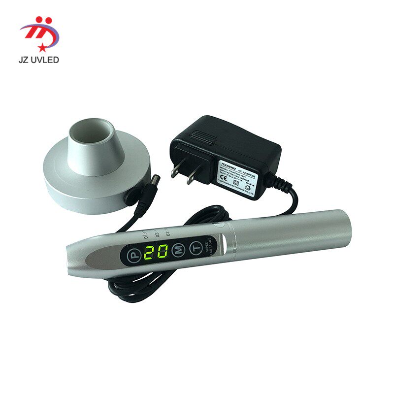 大功率手持便携式UV胶水固化灯UVLED365nm蓝紫光UV光固化机点光源
