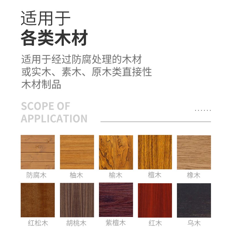 水性油漆木器漆旧家具翻新门改色木头家用多色可选择清漆自刷涂料