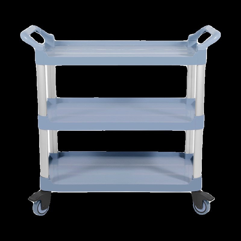 酒店三层塑料收餐车收碗车食堂送餐车饭店撤歺送菜移动商用手推车