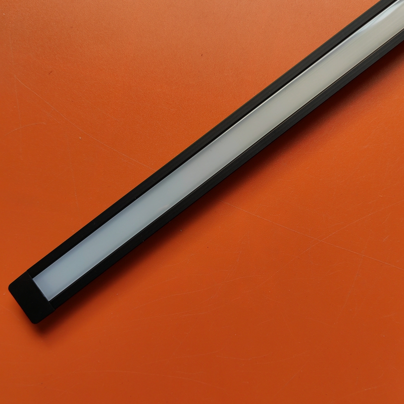 08mmLED线条灯带线性灯条铝合金带边开槽暗装衣柜酒柜橱柜黑色