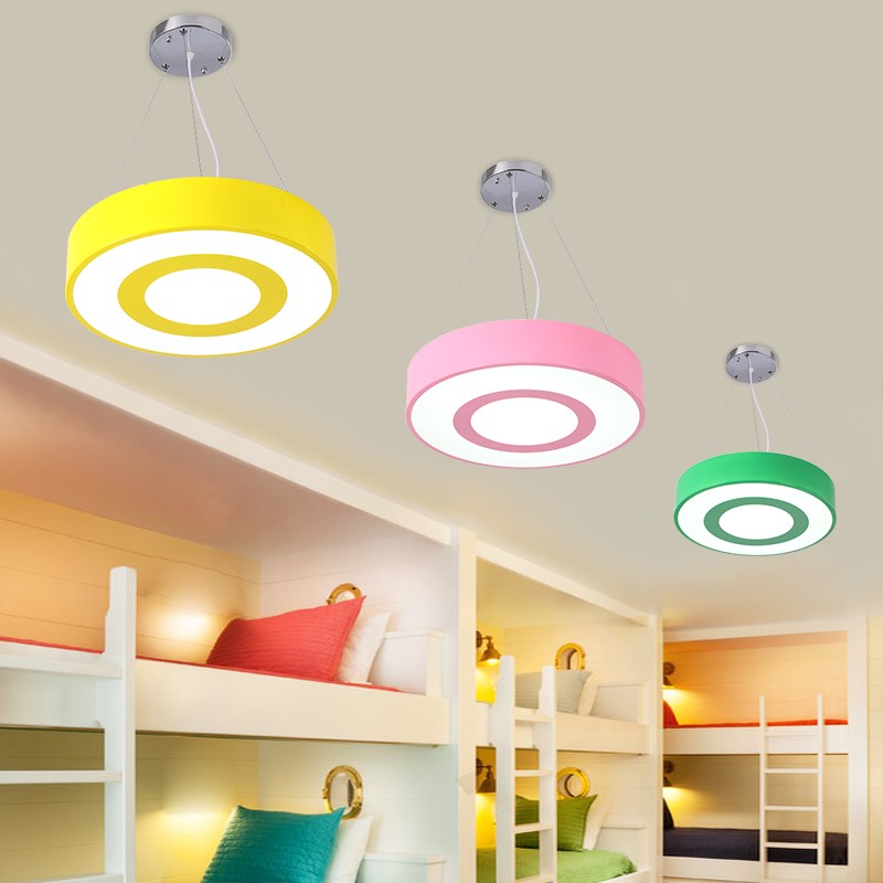 幼儿园培训机构吊灯儿童乐园大厅走廊教室圈圈灯游乐园卡通造型灯