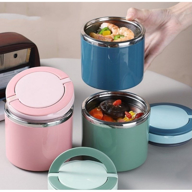 超长保温桶饭盒便携手提汤杯上班族汤罐大容量粥杯密封不锈钢汤盒