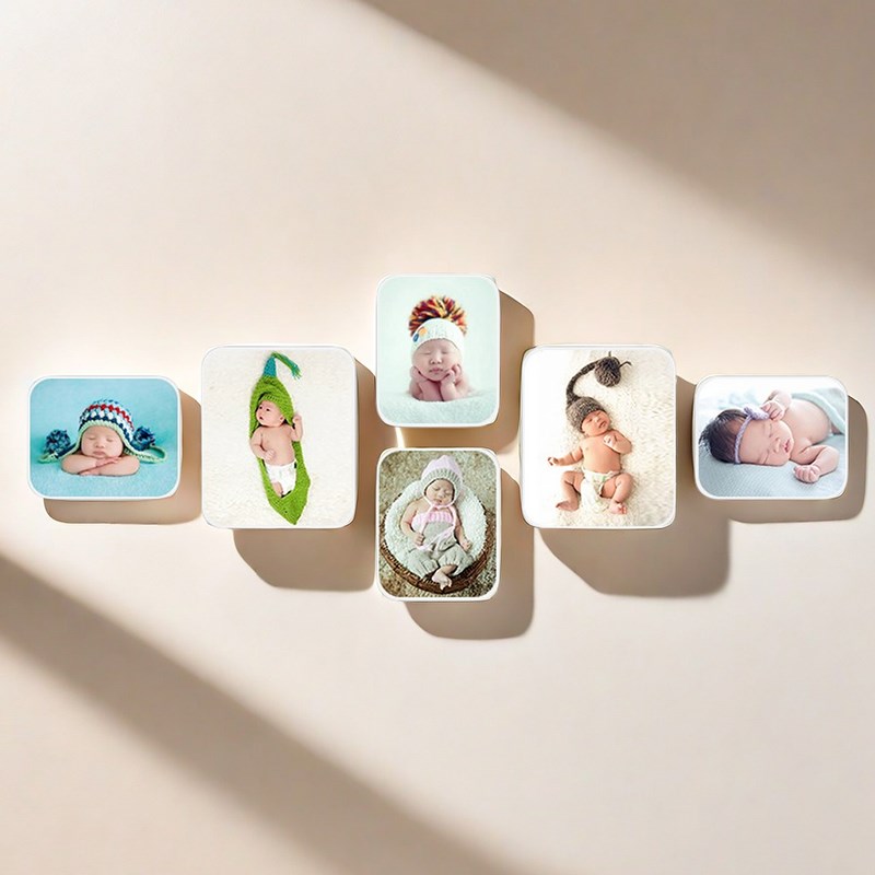 照片墙组相框合影楼婚纱照九宫格相框简约创意照片做成相框定制