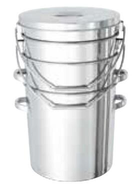 带提手不锈钢桶(可叠放) 10-25L NITTO KINZOKU 61-0746 61-0747