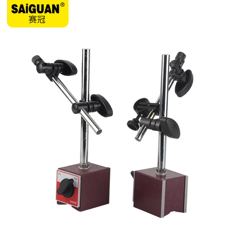 赛冠百分千分表磁力表座机械万向磁性杠杆支架强磁强力校表座表坐