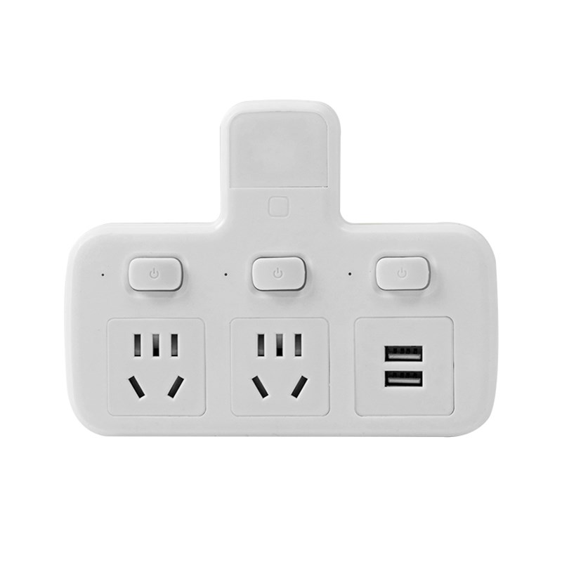牛插座无线转换器夜灯USB独立开关多功能一转多位排插线板多孔位