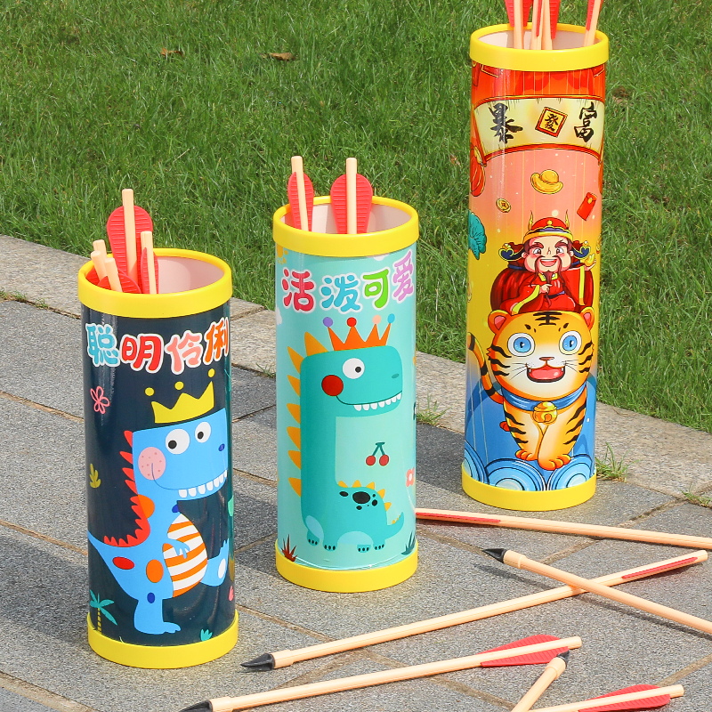 投壶道具游戏羽箭仿古幼儿园玩具亲子互动儿童接亲趣味壶套装中秋