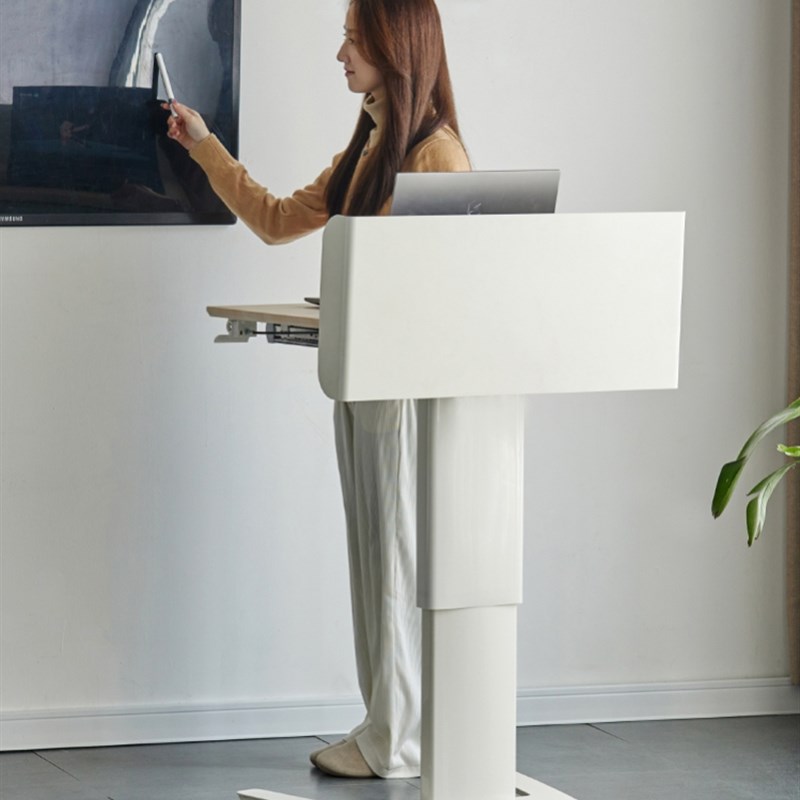 升降演讲台发言台现代简约教室会议室可移动小讲台桌子主持发言台