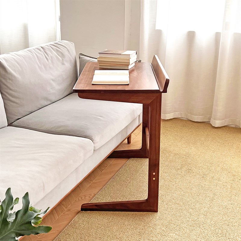 黑胡桃沙发边几实木边桌可移动桌子书桌电脑桌床边桌客厅茶桌茶几