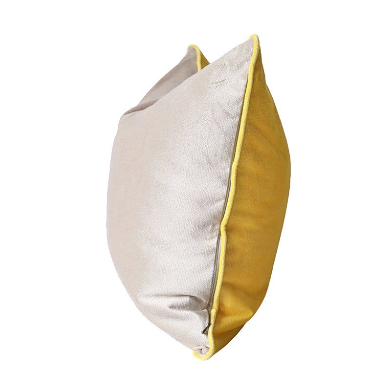 现代简约时尚撞色绒布沙发床上装饰方抱枕靠垫腰枕靠枕靠包