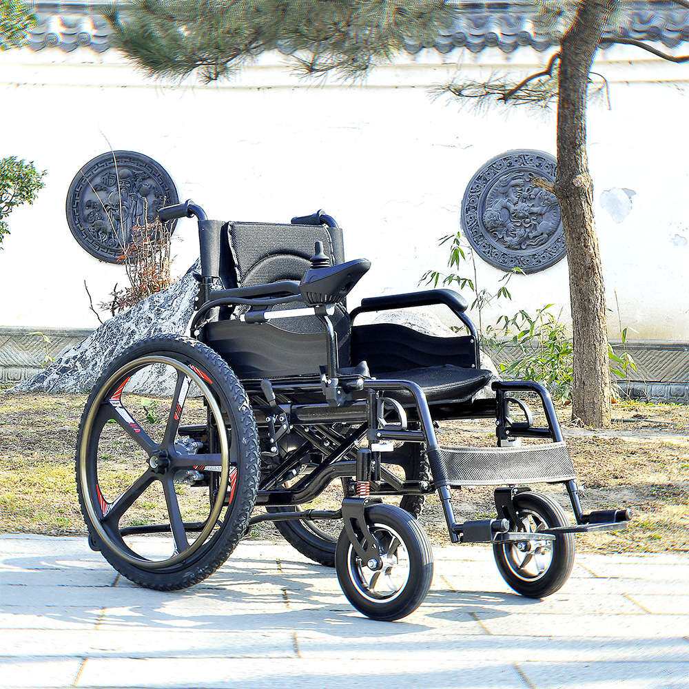 电动轮椅智能全自动老人专用电动轮椅车残疾人双人老人代步车24寸