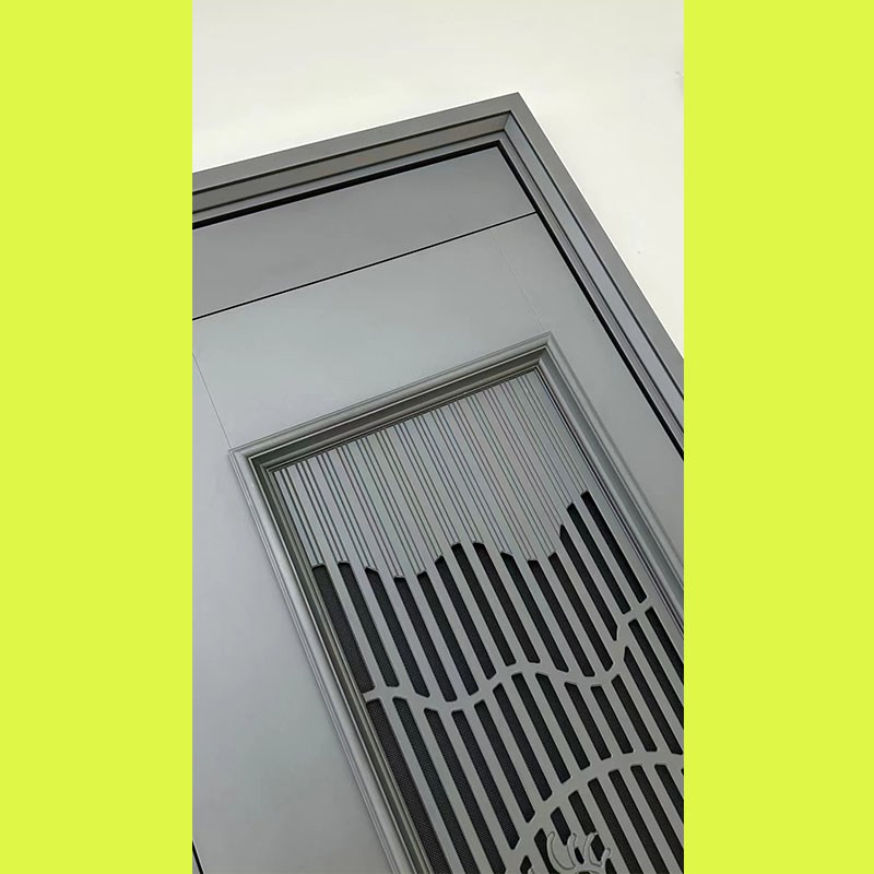 202新款通风防盗门家用甲级进户门中门透气大窗平开式入户大门