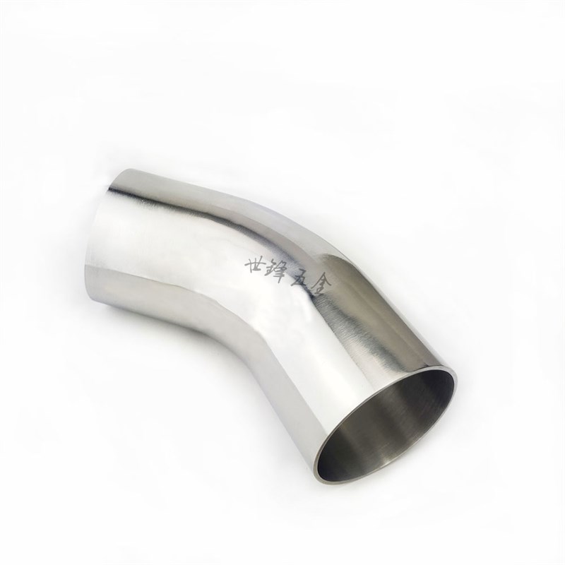 排气管弯头管子30不锈钢弯头5度直边加长管件内外镜面抛光焊