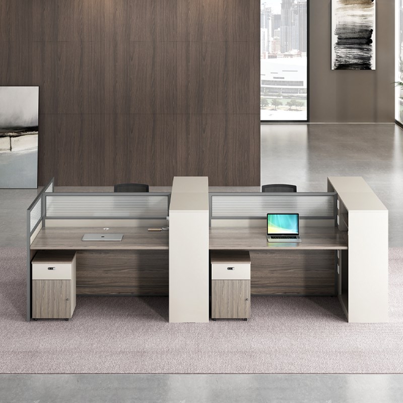 时仁职员办公桌简约现代员工位卡座办公室创意电脑桌