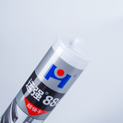运强不锈钢专用胶 玻璃胶 铝合金门窗防水密封胶中性快干闪银灰色
