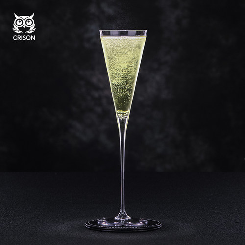 CP8203 CRISON无铅水晶玻璃香槟酒杯子 高脚气泡酒杯调酒鸡尾酒杯
