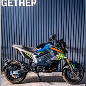 画版 适用于春风电动狒狒Papio 贴花车身版 贴纸中版 花配件 Nova改装