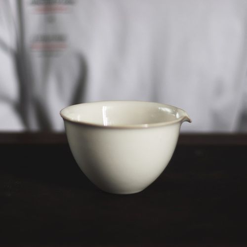 一条公道杯陶瓷分茶器喝茶功夫茶具配件粗陶茶杯茶海过滤中式匀杯