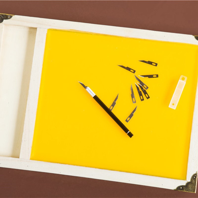 偏硬大蜡盘手工剪纸工具黄蜡板刻纸垫板蜂蜡盘不油不粘刀