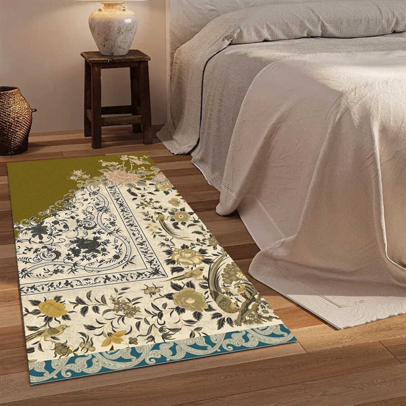 新款可机洗床边毯仿羊绒柔软舒适简约大气耐脏客厅卧室家用地垫