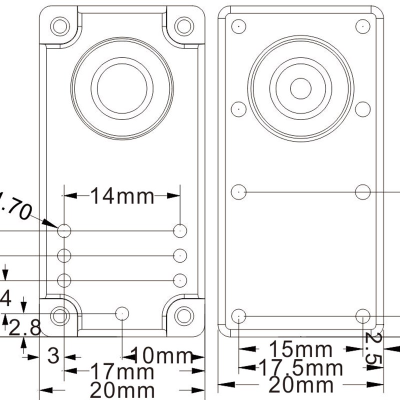 RD-522HB22kg1度270度轴数字舵机大扭力云台机器人机械臂