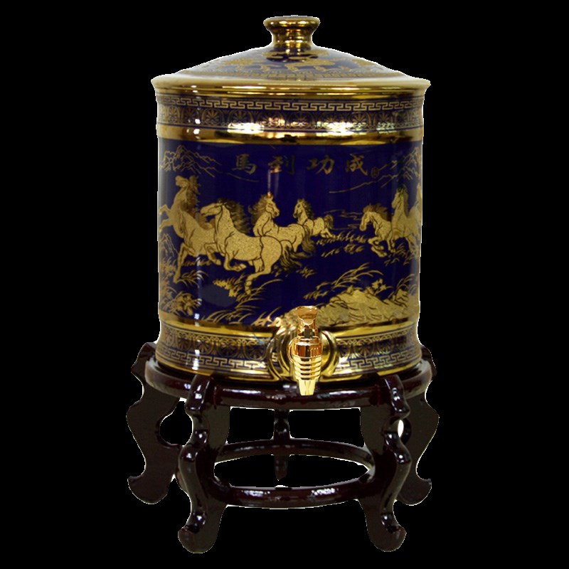 功夫茶泡茶水缸净水器陶瓷储蓄水桶带过滤饮水机储水罐水缸家用