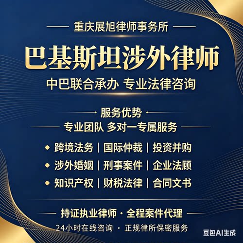 南亚巴基斯坦涉外律师法律咨询合同国际仲裁投资并购离婚案件代理