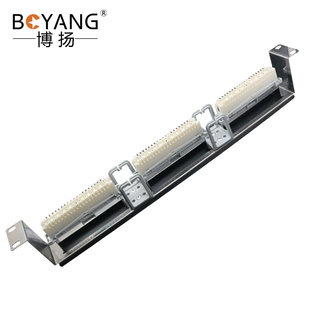 博扬 VDF电话配线架 30对/30回路语音通信科隆架 19英寸机架式含