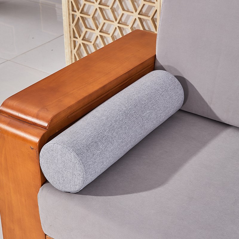 中式红木沙发扶手枕坐垫古典方枕圆腰枕长方形靠枕填塞床缝隙