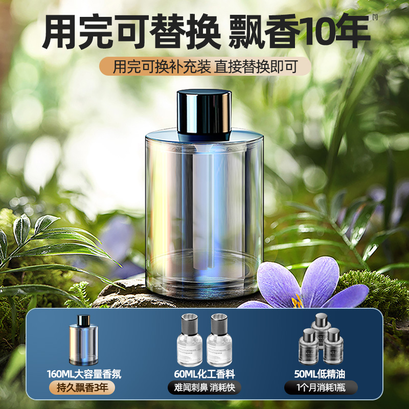 自动喷香机车载香水汽车内香薰车用饰品淡香氛高档智能加湿器摆件