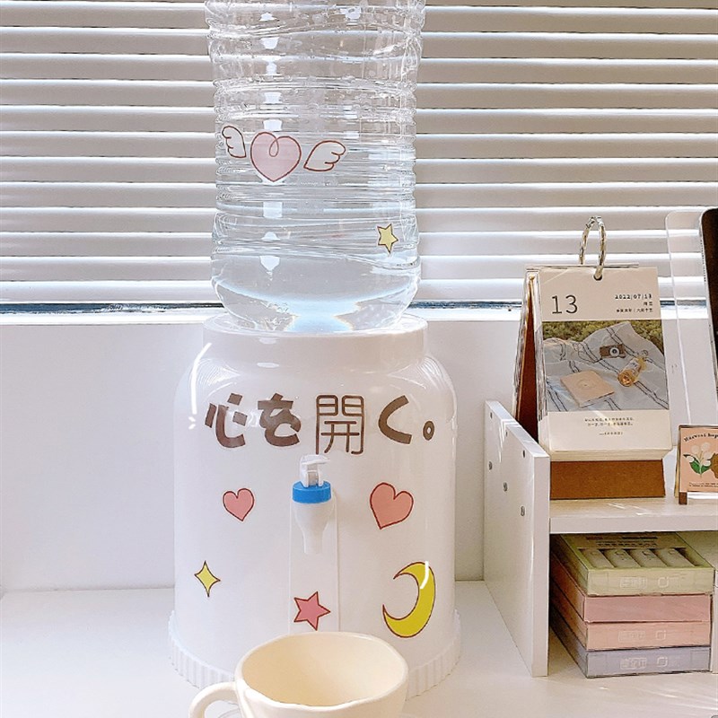 迷你饮水机小型学生宿舍桌面寝室用台式上置水桶矿泉水简易饮水器