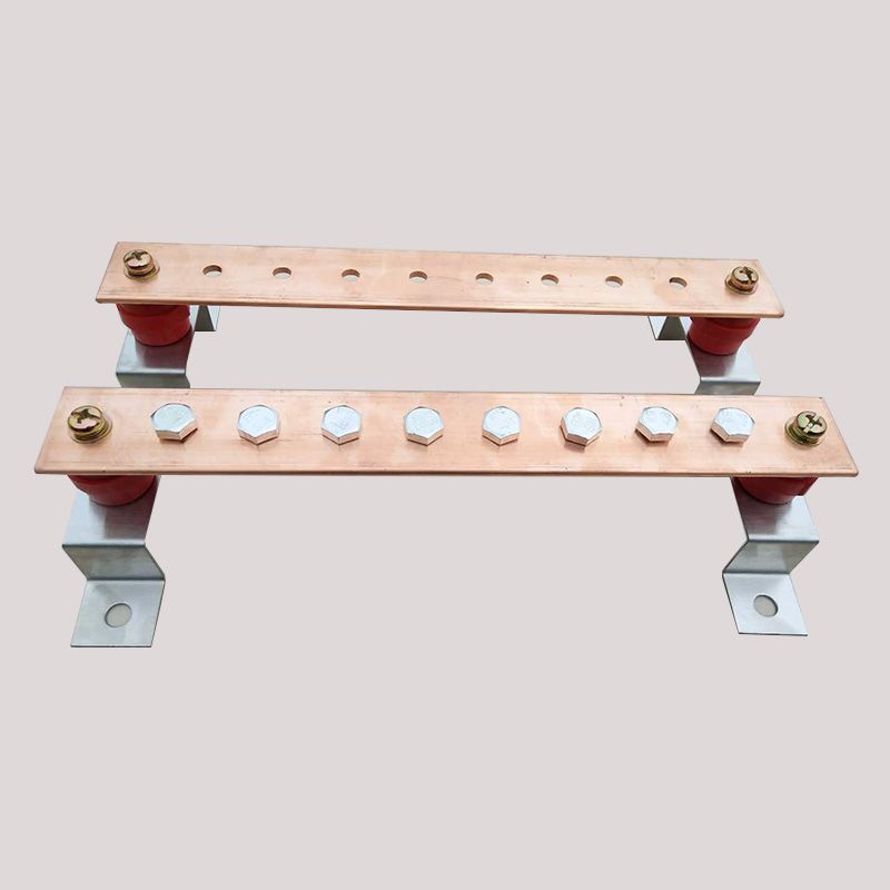 接地铜排x机房防雷接地排紫铜排加工折弯穿孔机柜铜排接线端子