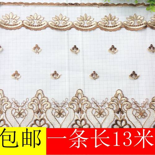 蕾丝花边 网纱刺绣裙摆衣边床边手工制作辅料窗帘花边30公分M-858