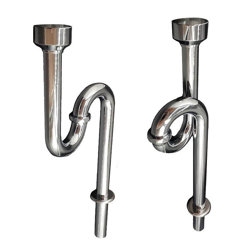 不锈钢小便斗下水管小便器配件下水器加厚防臭排水管小便池下水管