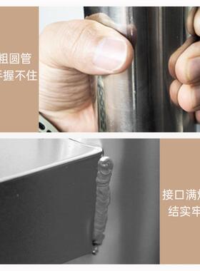 304不锈钢折腿餐台架户外圆桌圆台脚支架加厚金属LDK叠饭桌桌