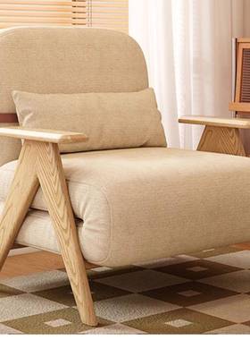 实木懒PXP人沙发床折叠两用多功能小户家用新可躺可睡发伸款缩型