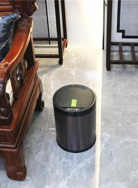 F967JSST新式智能感应客中垃圾家桶用带盖厅创意卧室厕所卫生间轻