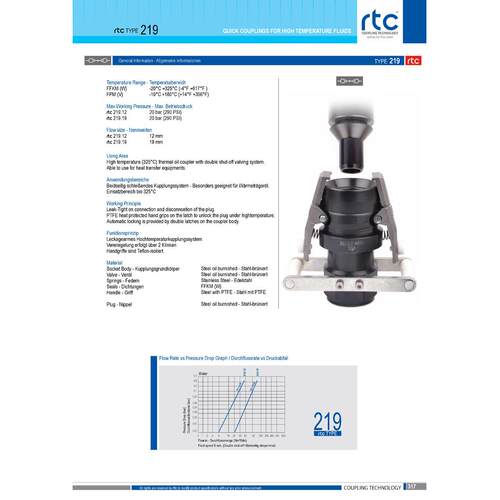 RTC219润RTC9快速接头RT2倍1系列替StauCbli