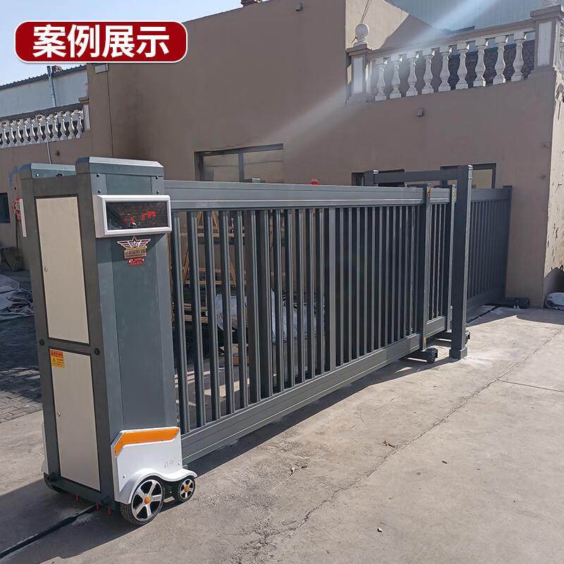 盛世昌铝伸合金电动隆平移学校102企业分门段滑门无轨平移缩电动