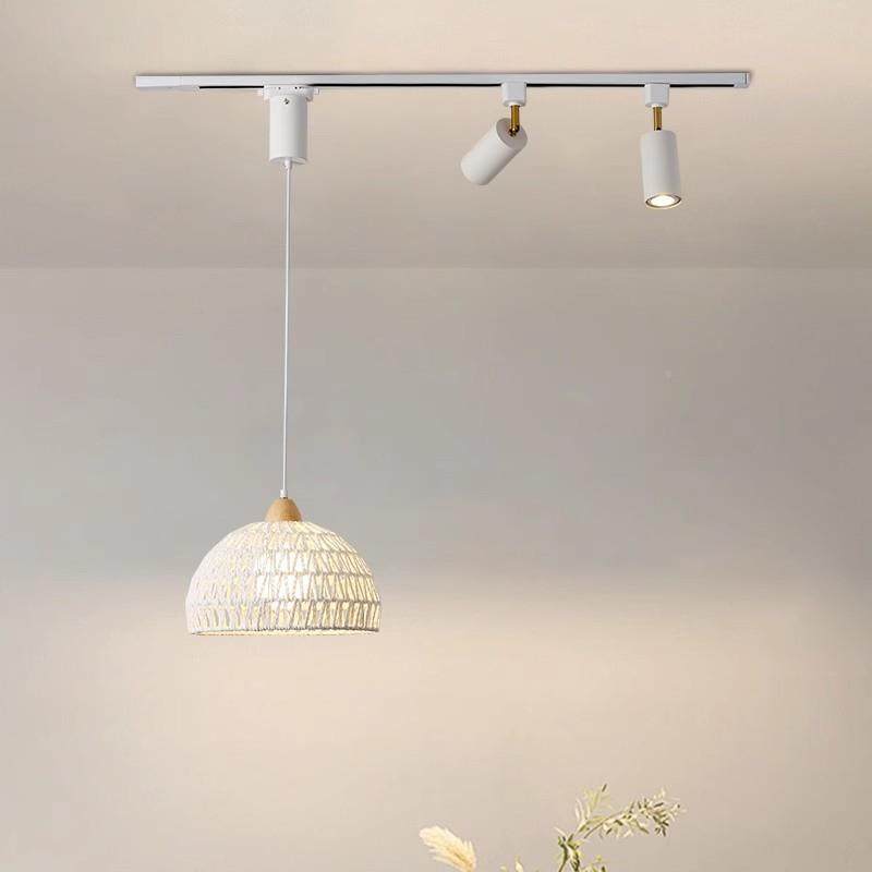 鸟巢轨带道吊灯复古南洋风氛围意感餐厅灯400主创造型可升降饭厅