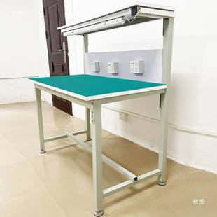 防静电工作台工厂检测台车间品检操作台实验台双层带灯桌子