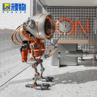 网红店装 饰品卡通太空人物猫落地大摆件酒店商场陈设艺术雕塑玩偶